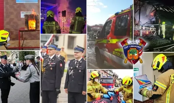 Zdarzenie drogowe w Limanowej – interwencja strażaków