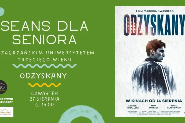 Seniorzy z Zagórza obejrzą film „Odzyskany” w Kinie Luboń 2.0