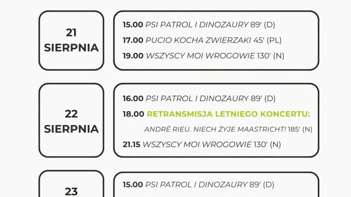Kino LUBOŃ 2.0 zaprasza na premierę „Pucia” i koncert André Rieu