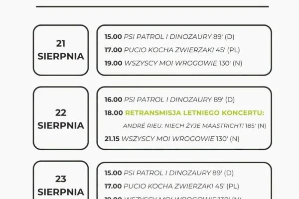 Kino LUBOŃ 2.0 zaprasza na premierę „Pucia” i koncert André Rieu