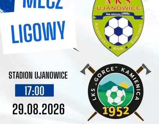 Gorce Kamienica zagra na wyjeździe z AKS Ujanowice w 4. kolejce A-klasy