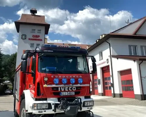 OSP Kamienica i Szczawa interweniowały w sprawie zadymienia – nie potwierdzono zagrożenia