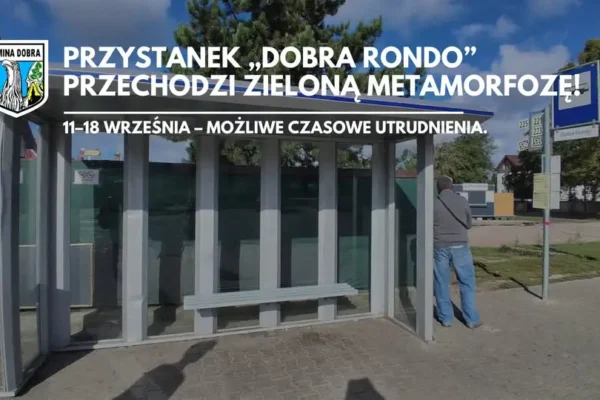 Zielona metamorfoza przystanku „Dobra rondo” – start już 11 września