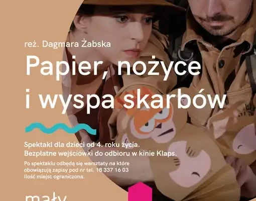 „Papier, nożyce i wyspa skarbów” – teatralna niedziela dla dzieci w Limanowej