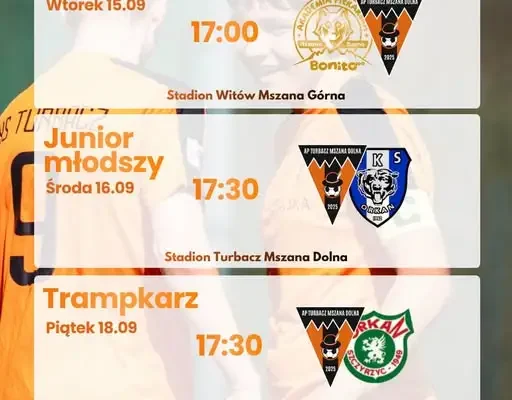 Trzy mecze drużyn młodzieżowych AP Turbacz Mszana Dolna w tym tygodniu