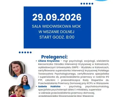 Mszana Dolna: II edycja konferencji „reagujeMY dla DZIECI” – znamy program