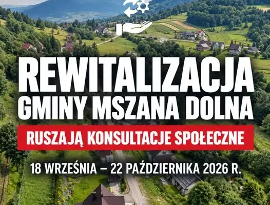 Mszana Dolna: konsultacje społeczne w sprawie rewitalizacji gminy