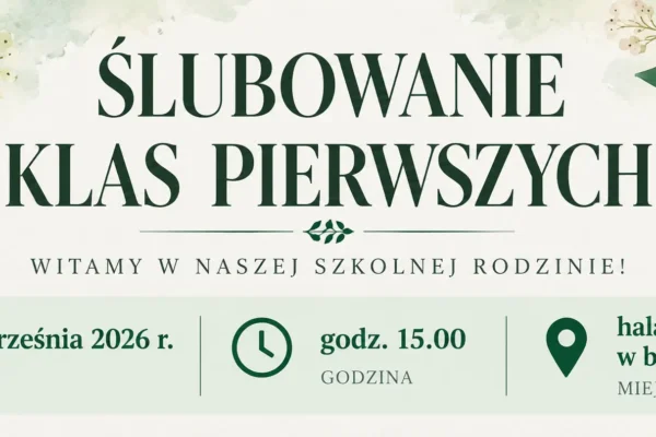 Ślubowanie klas pierwszych w Zespole Szkół Nr 1 w Limanowej – zaproszenie na 18 września